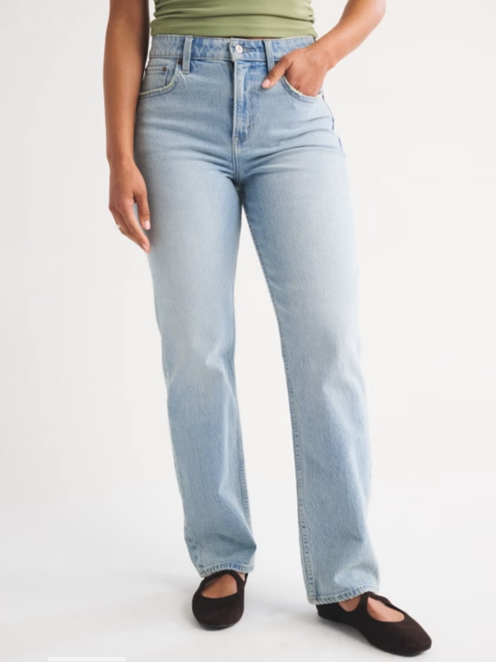 Abercrombie & Fitch The 90s Straight Ultra High Rise Jeans Curve Love Fit